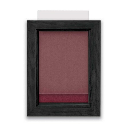 United Visual Products Indoor Enclosed Combo Board, 72"x36", Gold Frame/Black & Dark Spruce UVCB7236G-BLACK-DRKSPR